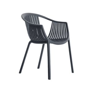 stackable chair with arm in polypropylene