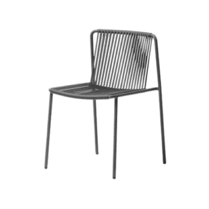 chaise de terrasse empilable en métal
