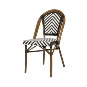 Stackable terrace chair in Parisian style
