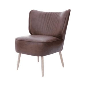 Loungestoel met bekleding in stof of leder