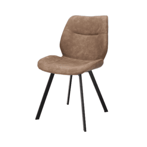 Metal hospitality chair in fabric or imitation leather